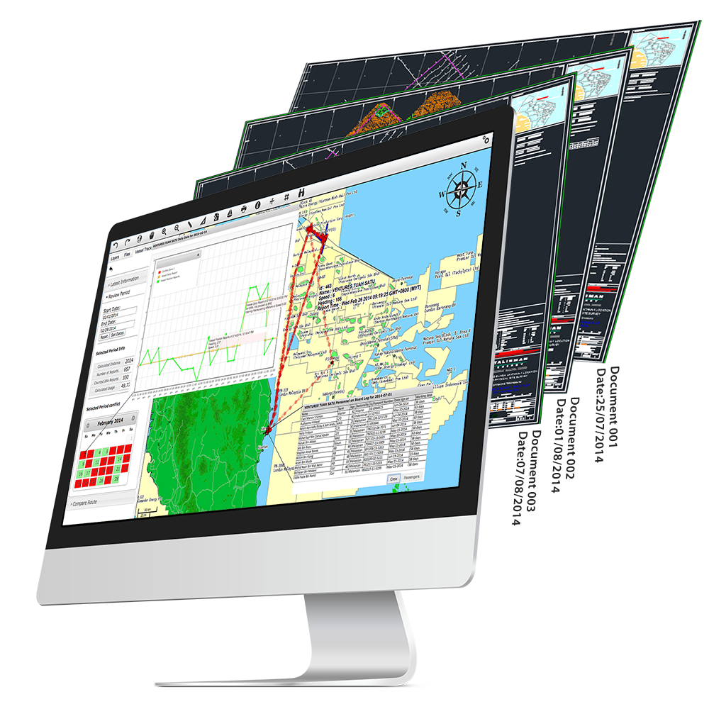 SAS Document Management System with integrated spatial data